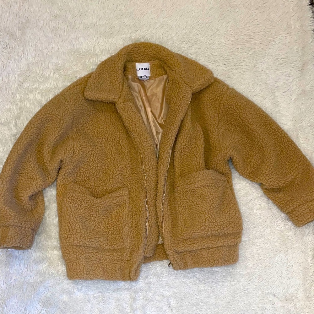 I Am Gia oversized Teddy Coat